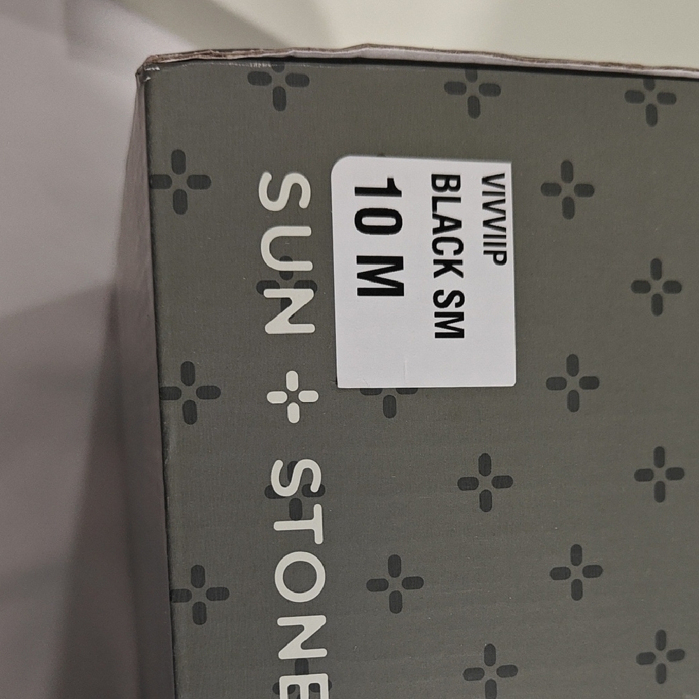 Sun Stone Black Shoes 10M